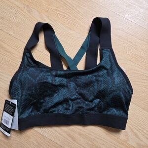 Champion Black and Teal Sports Bra